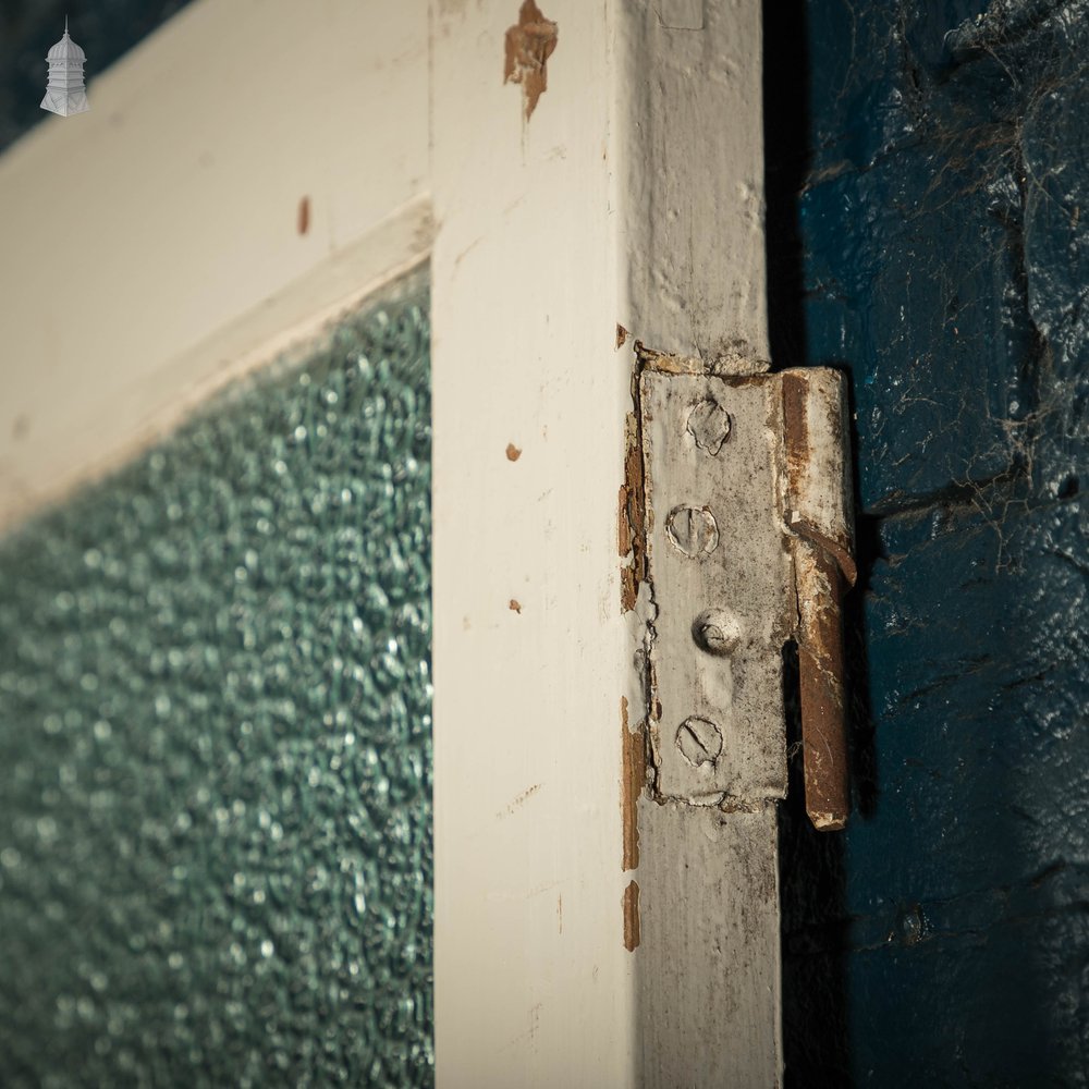 Half Glazed Door, Moulded Panelled Door Fitted with ‘Arctic’ Style Textured Glass