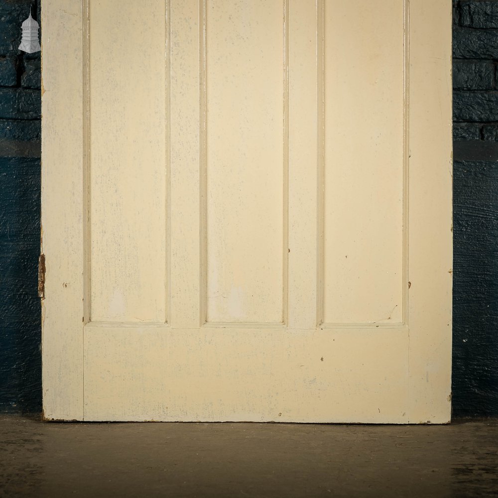 Pine Panelled Door, 1930's Style 1 over 2, White Painted Finish