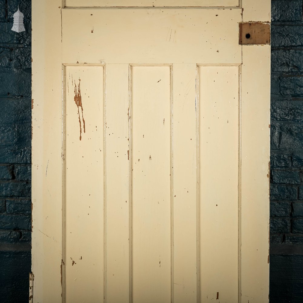 1930’s Style Door, 1 over 3 Panelled Door, White Painted Finish