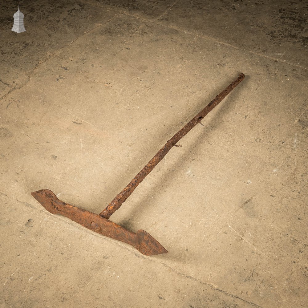 Reclaimed Wall Tie, Wall Anchor / Wall Plate, Wrought Iron