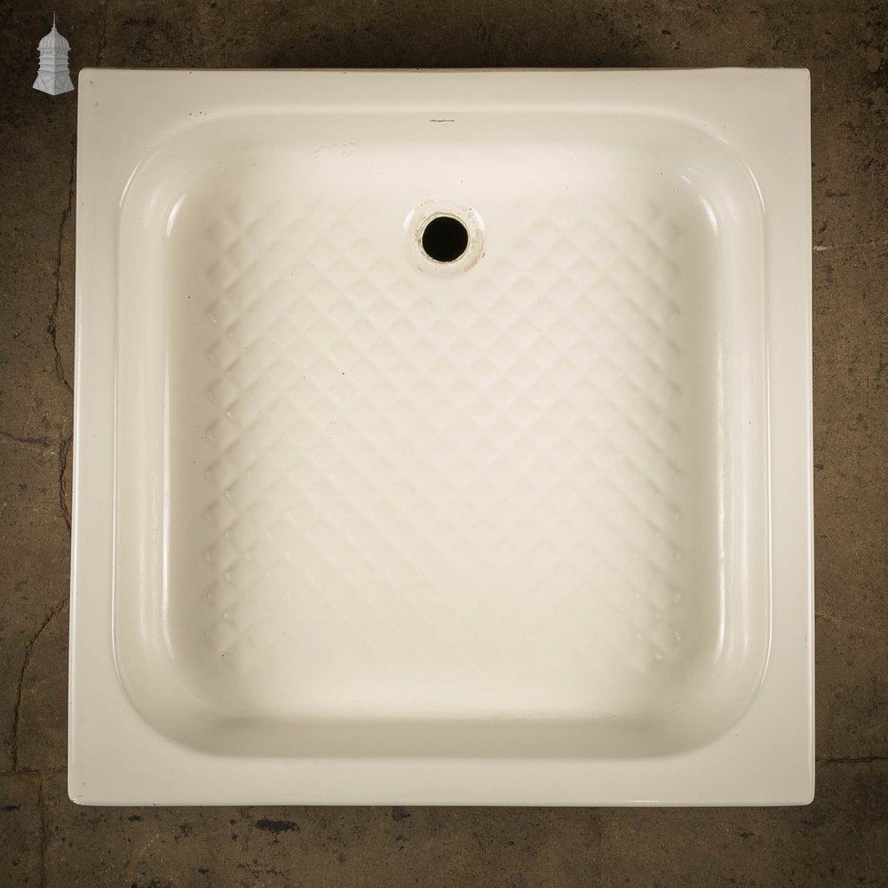 Twyfords Shower Tray, 20th C White Ceramic