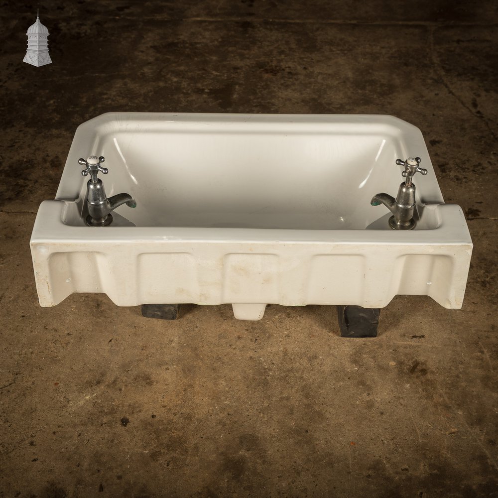 White Pyramid Sink, Vintage