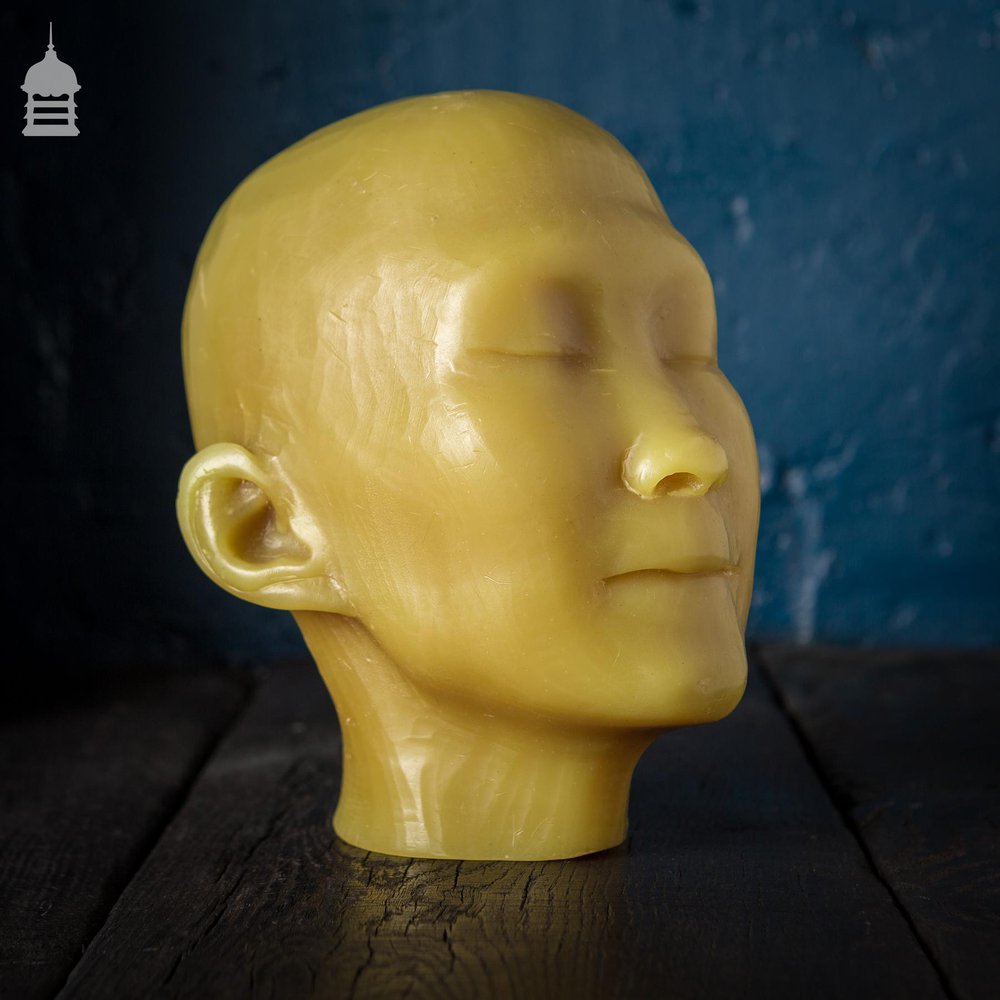 19th C Wax Mannequin Death Mask