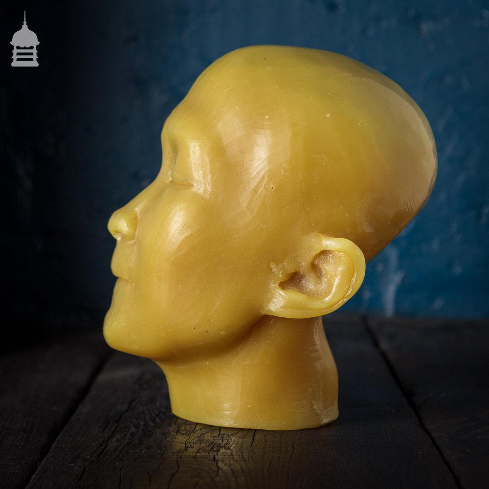 19th C Wax Mannequin Death Mask