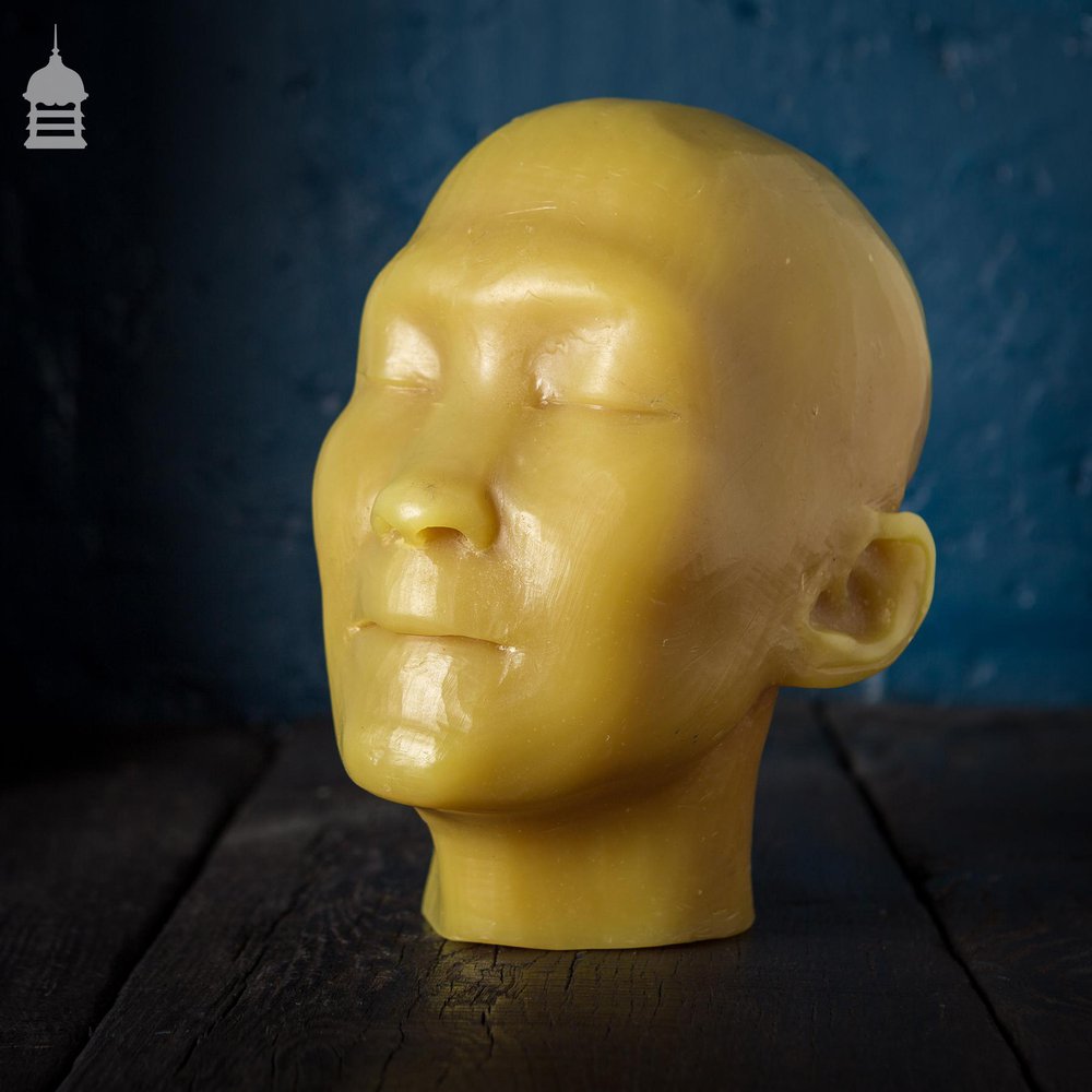 19th C Wax Mannequin Death Mask