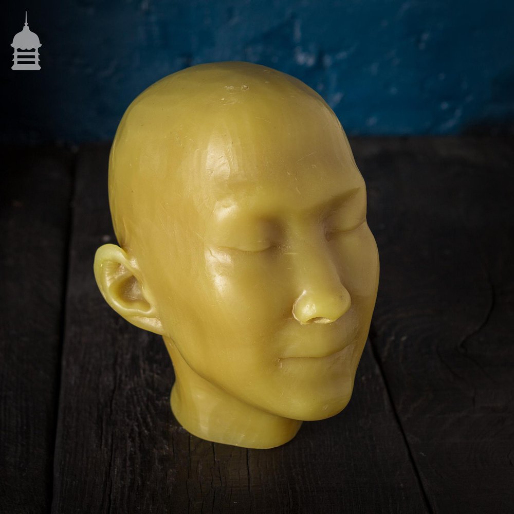 19th C Wax Mannequin Death Mask