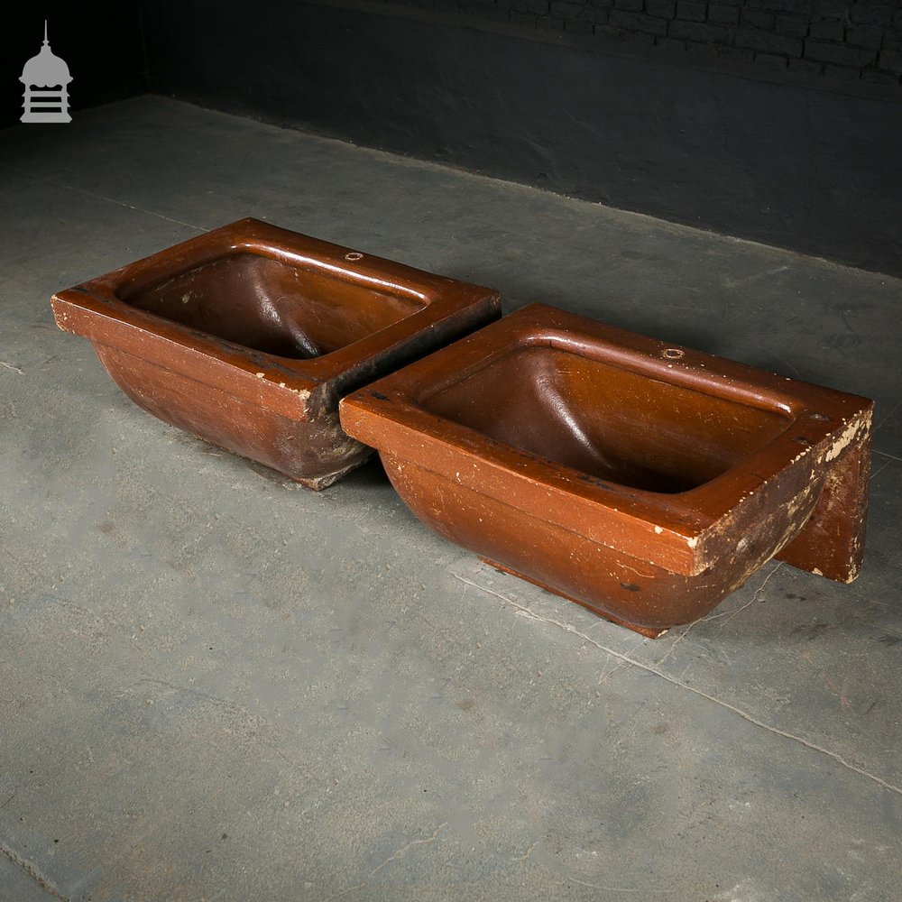 Pair of Salt Glazed Troughs by 'OATES & GREEN LTD' of Halifax