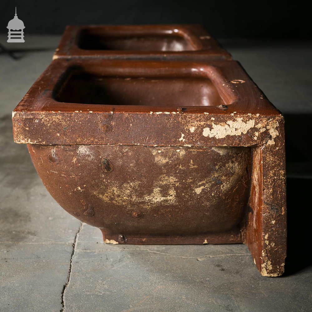 Pair of Salt Glazed Troughs by 'OATES & GREEN LTD' of Halifax