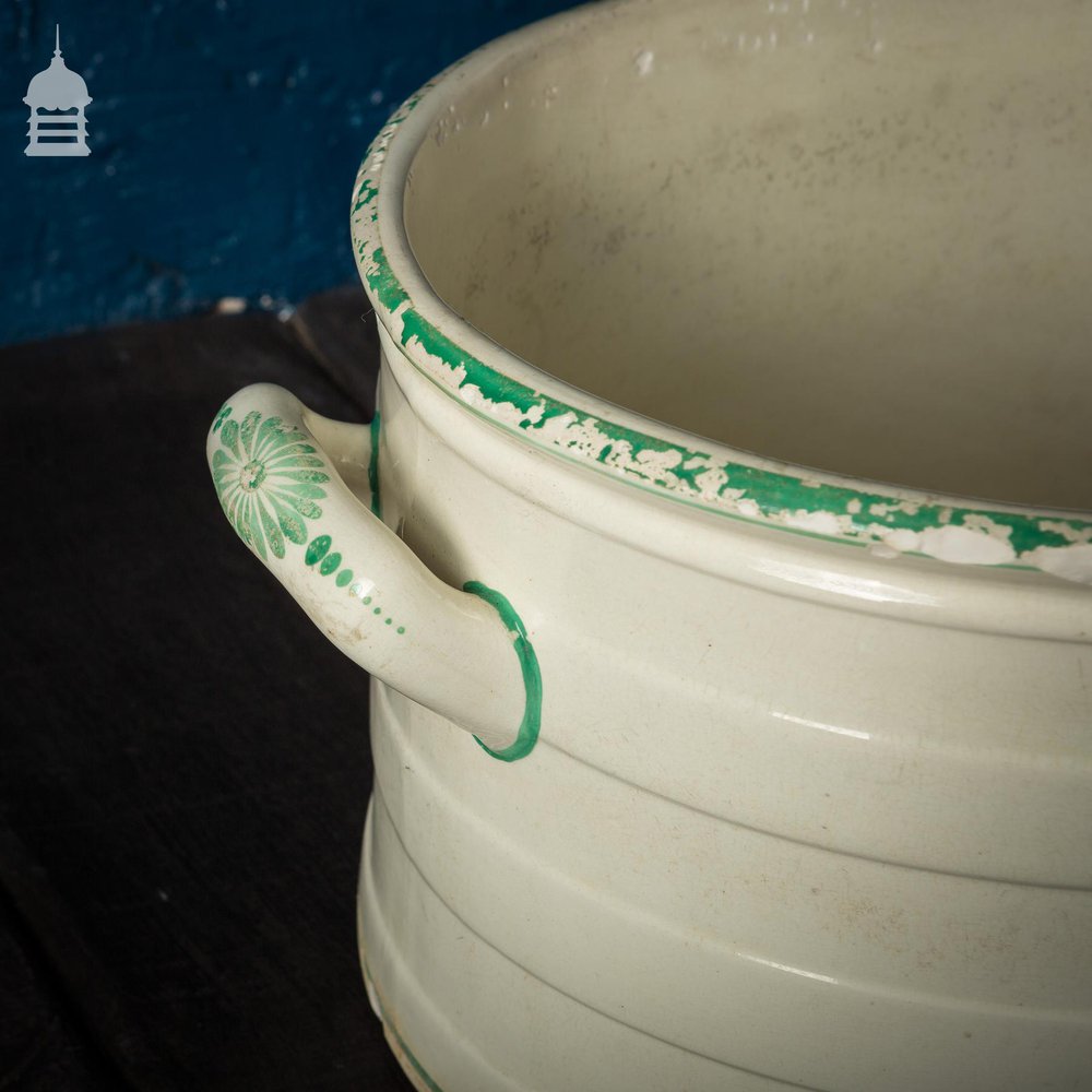 19th C Ceramic Footbath