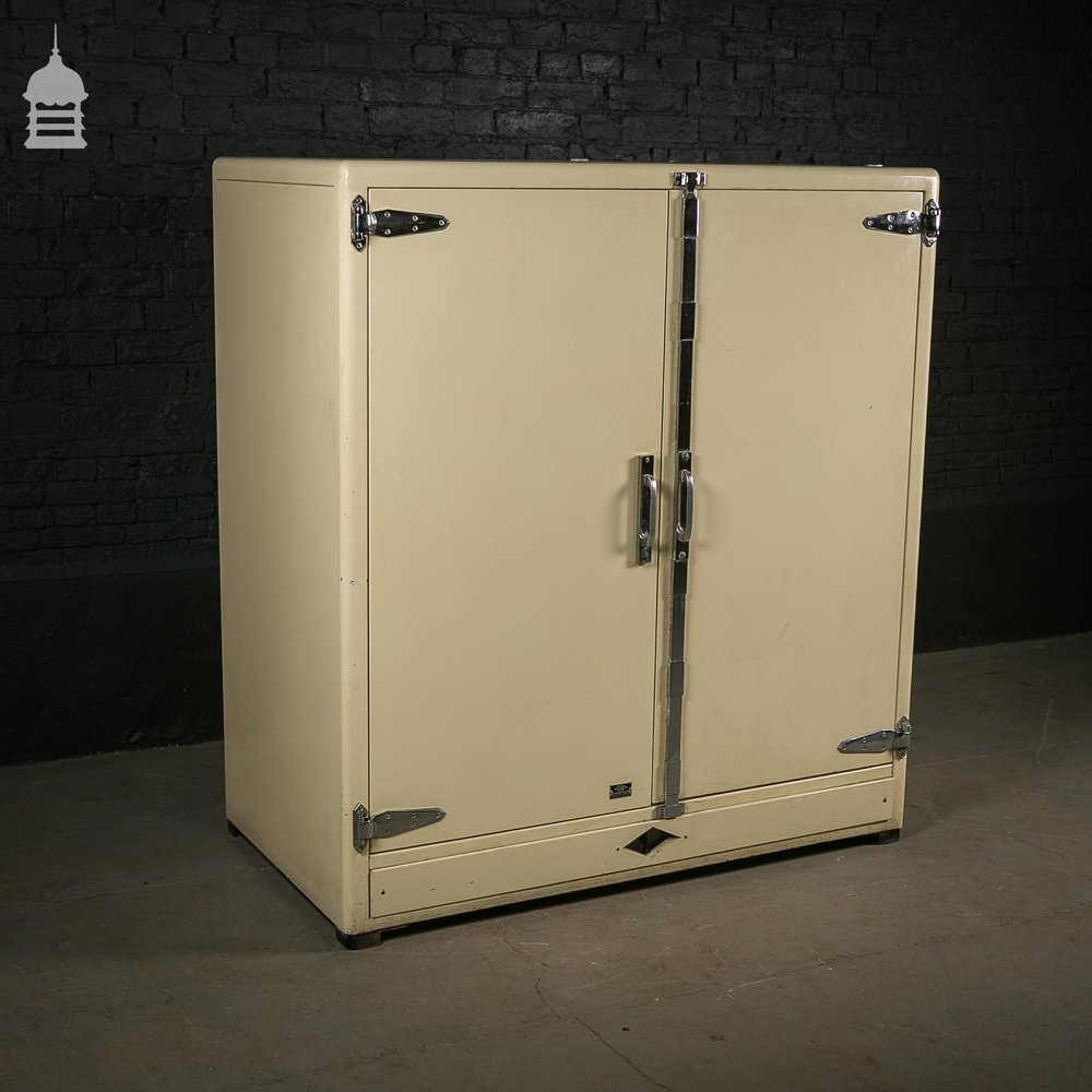 Rare Cream Deco Style Laboratory Cabinet