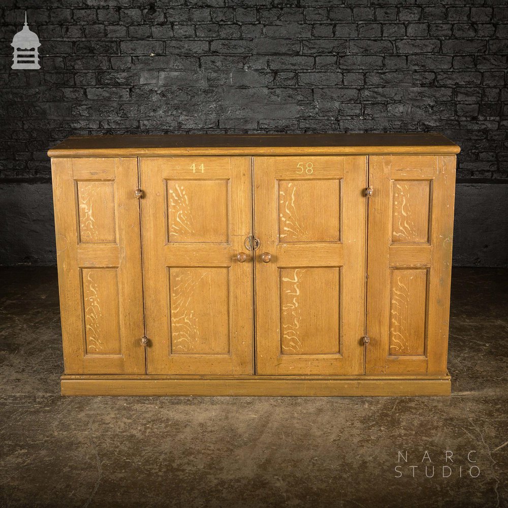 NARC STUDIO Scumble Glazed ‘Ebenezer Sideboard’ Built From Pew Components Dated 1868