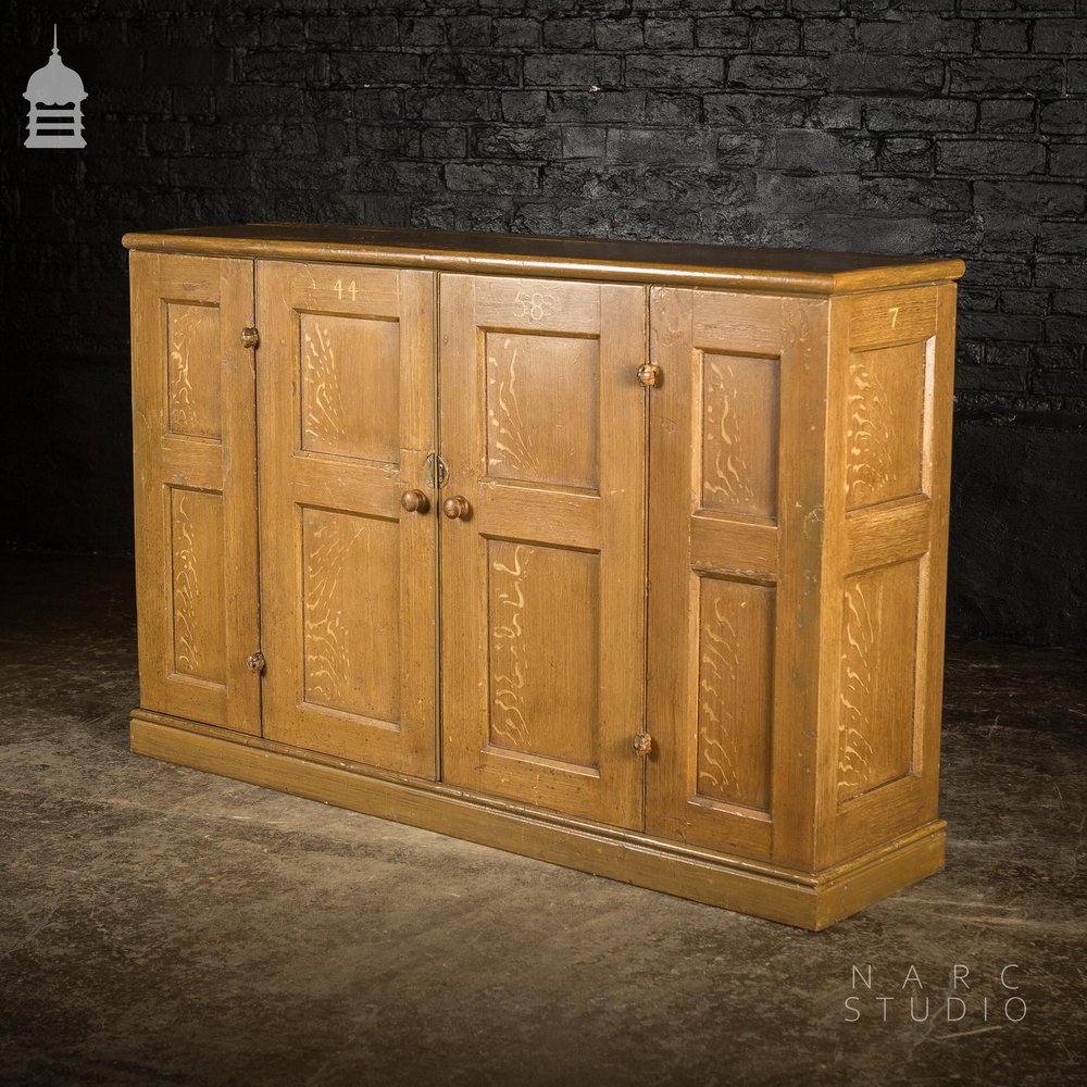 NARC STUDIO Scumble Glazed ‘Ebenezer Sideboard’ Built From Pew Components Dated 1868