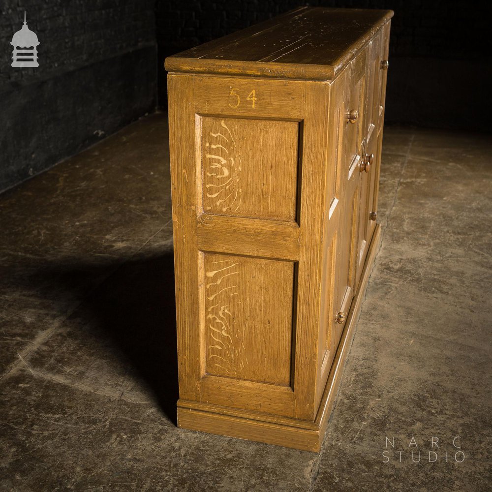 NARC STUDIO Scumble Glazed ‘Ebenezer Sideboard’ Built From Pew Components Dated 1868