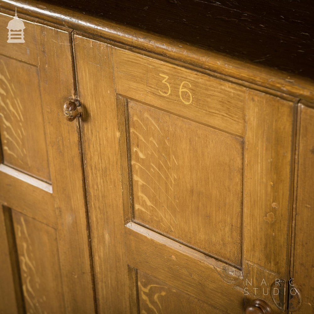 NARC STUDIO Scumble Glazed ‘Ebenezer Sideboard’ Built From Pew Components Dated 1868