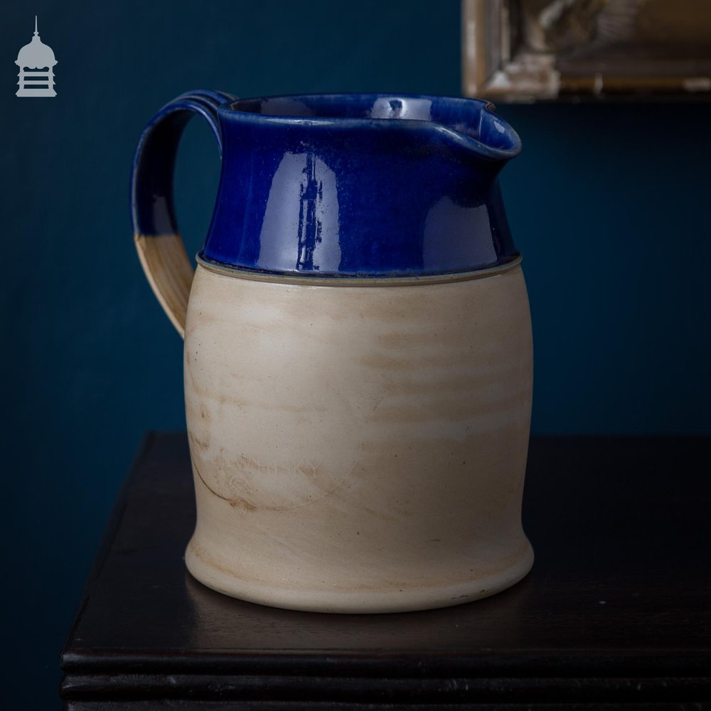 Royal Doulton Blue and Salt Glazed Stoneware Whisky Jug