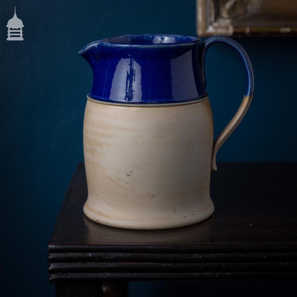 Royal Doulton Blue and Salt Glazed Stoneware Whisky Jug