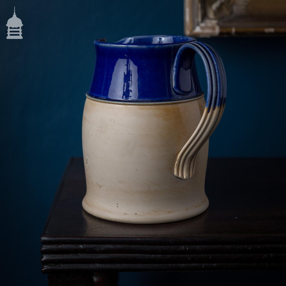 Royal Doulton Blue and Salt Glazed Stoneware Whisky Jug