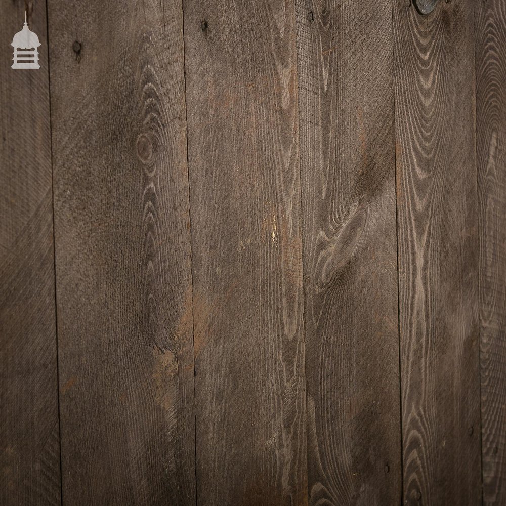 Large Pine Ledged and Braced Barn Door