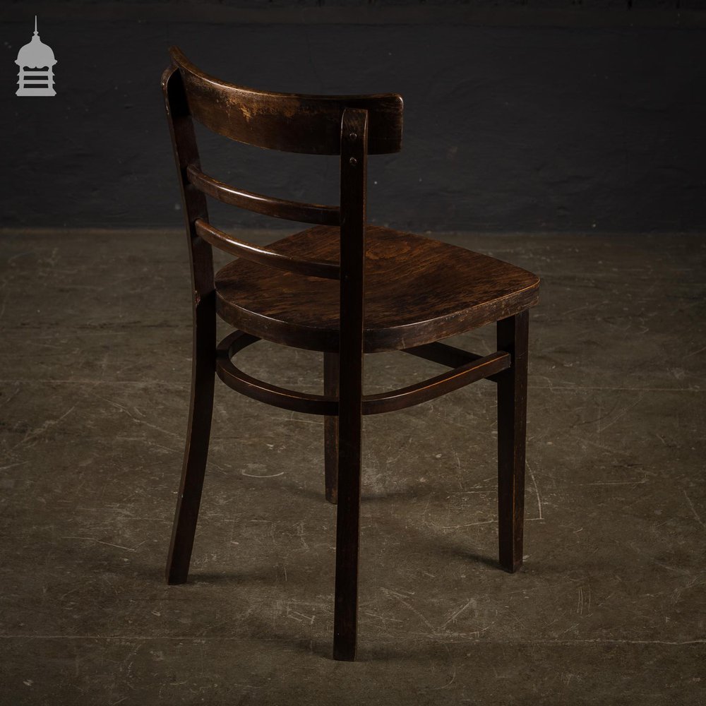 Pair of Vintage Hardwood Office Chairs