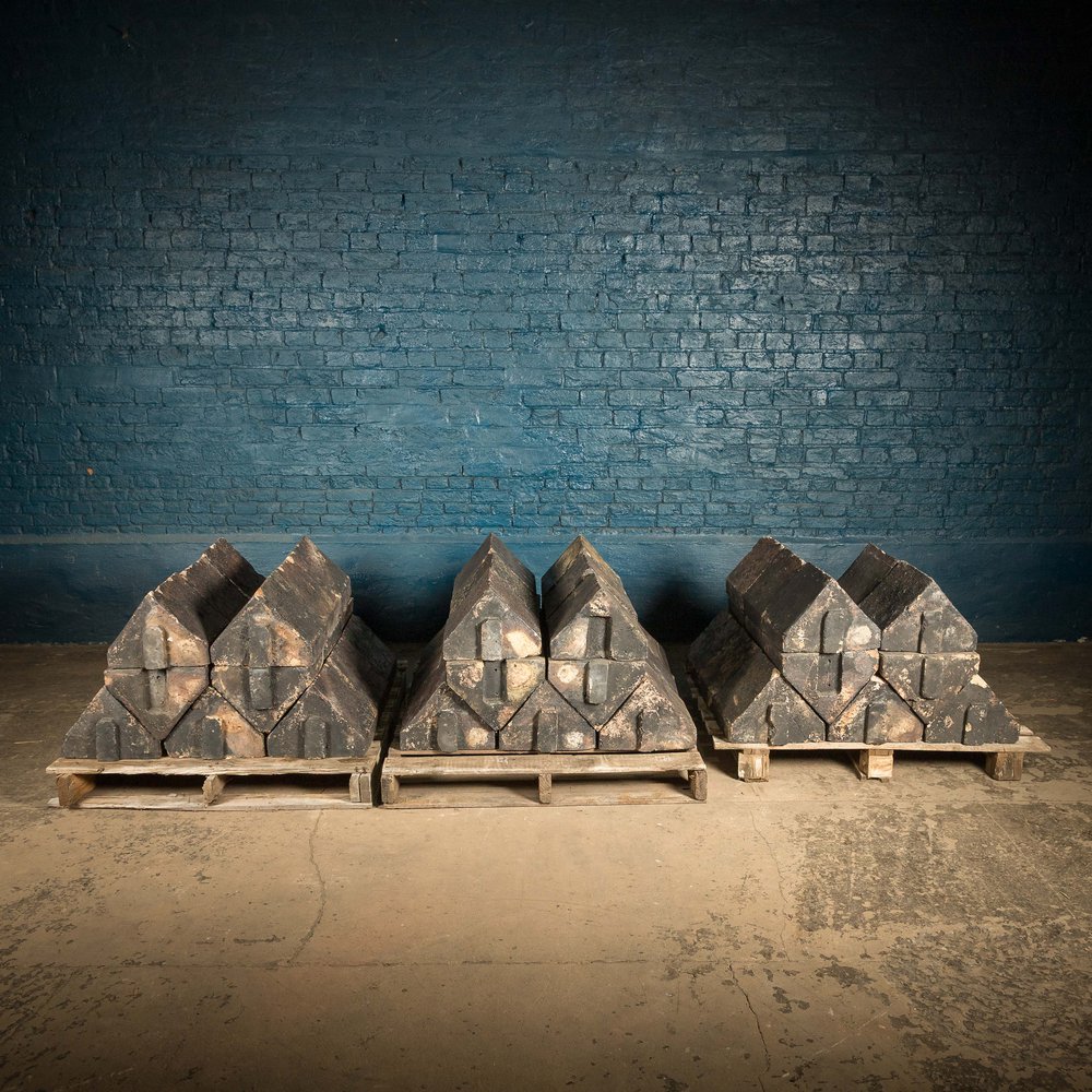 Triangle Wall Capping, Staffordshire Blue - A Run of 16 Metres