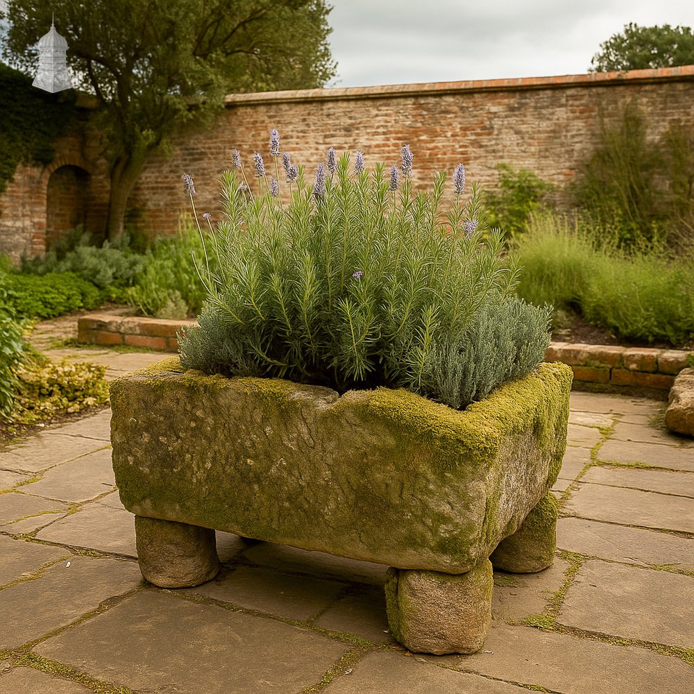 Stone Trough Planter / Sink with Legs