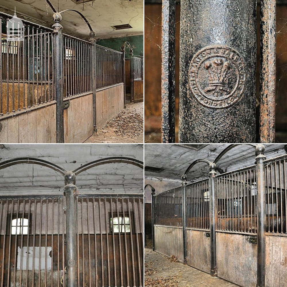 Barton & Bollard Complete Cast Iron Three Section Edwardian Stable Block from Askham Park Circa 1900