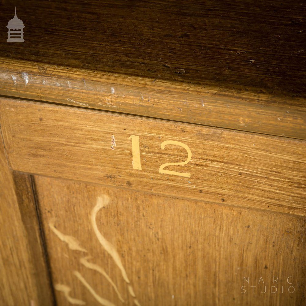 Pair of NARC Studio Scumble Glazed ‘Ebenezer Bedside Cabinets’ Built From Pew Components Dated 1868