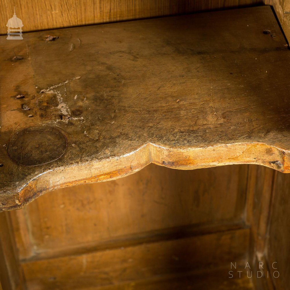 Pair of NARC Studio Scumble Glazed ‘Ebenezer Bedside Cabinets’ Built From Pew Components Dated 1868