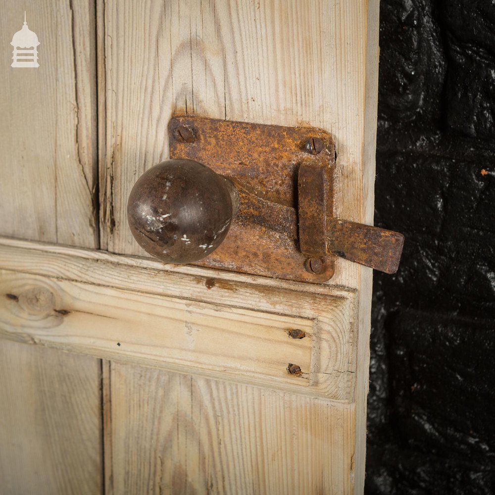 19th C Pine Beadboard Ledged and Braced Internal Cottage Door