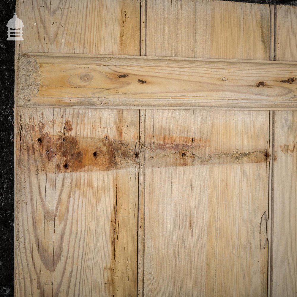 19th C Pine Beadboard Ledged and Braced Internal Cottage Door