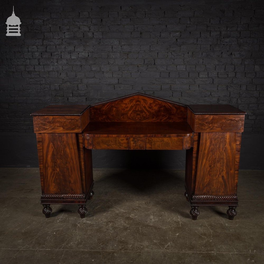 18th Century Regency Flame Mahogany Drop Centre Sideboard