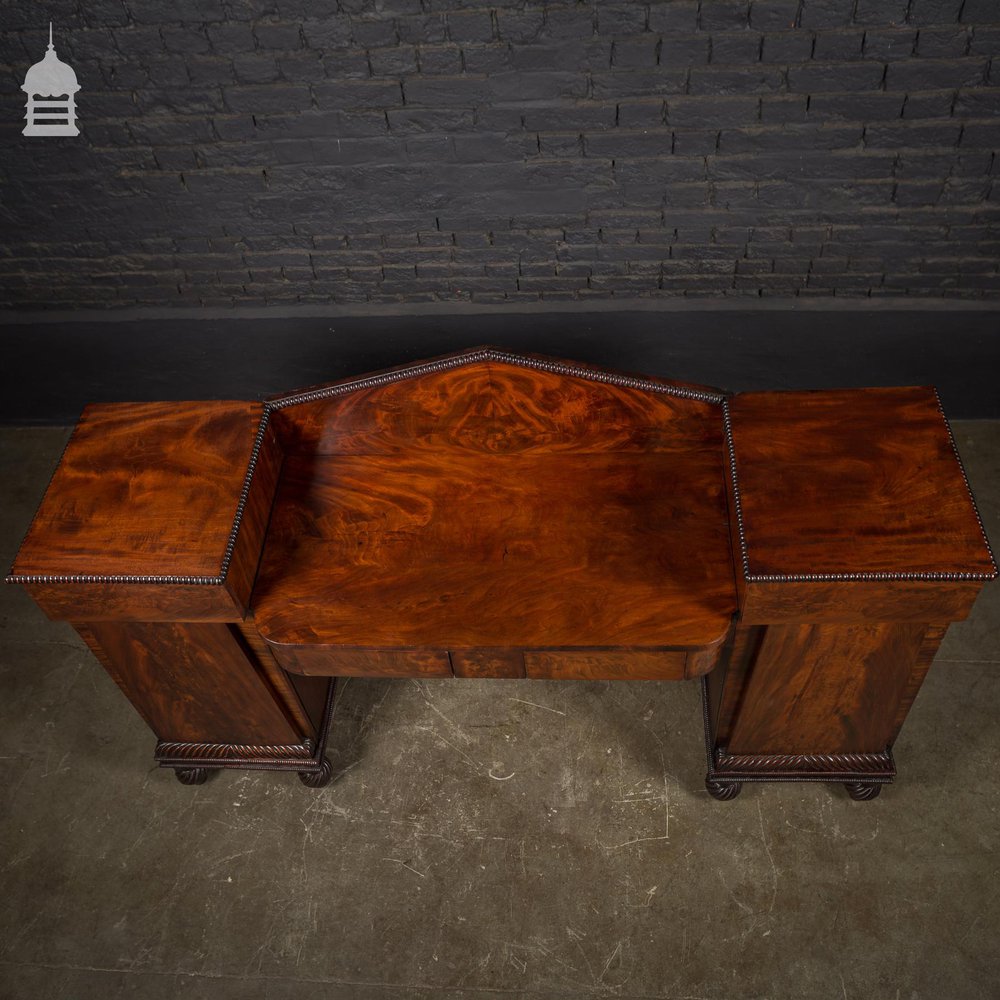 18th Century Regency Flame Mahogany Drop Centre Sideboard